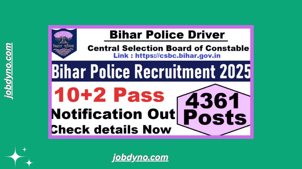 Bihar Police Driver Recruitment 2025