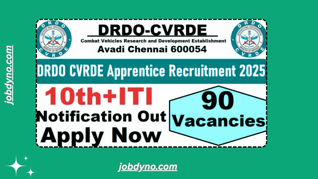 DRDO CVRDE ITI Apprentice Recruitment 2025
